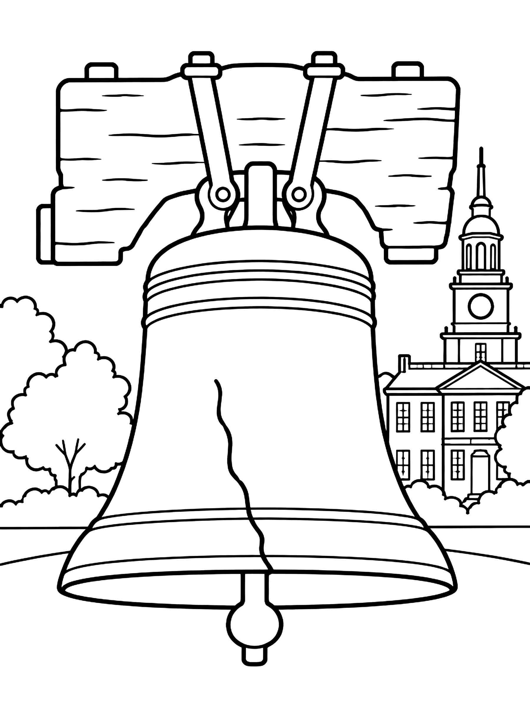 Liberty Bell coloring page