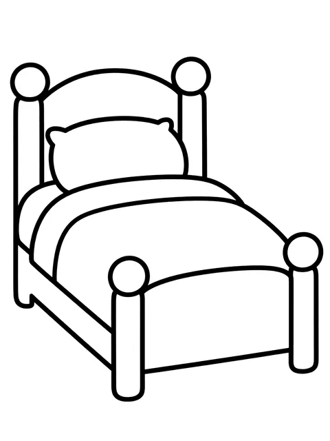 Easy Empty room to design yourself coloring page