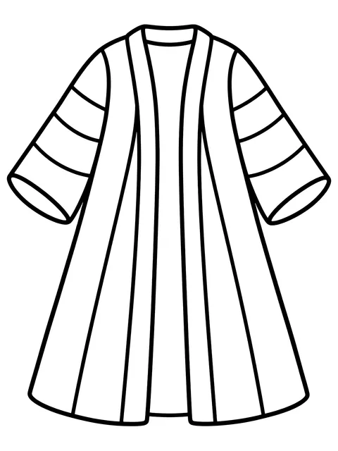 Easy Joseph's colorful coat coloring page