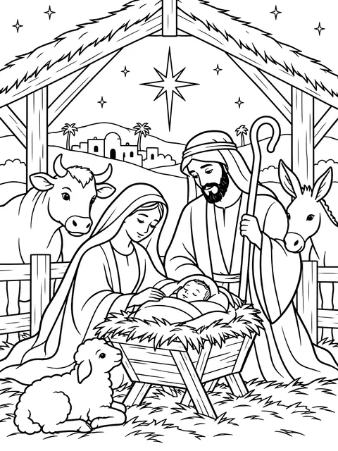 Nativity in the stable coloring page