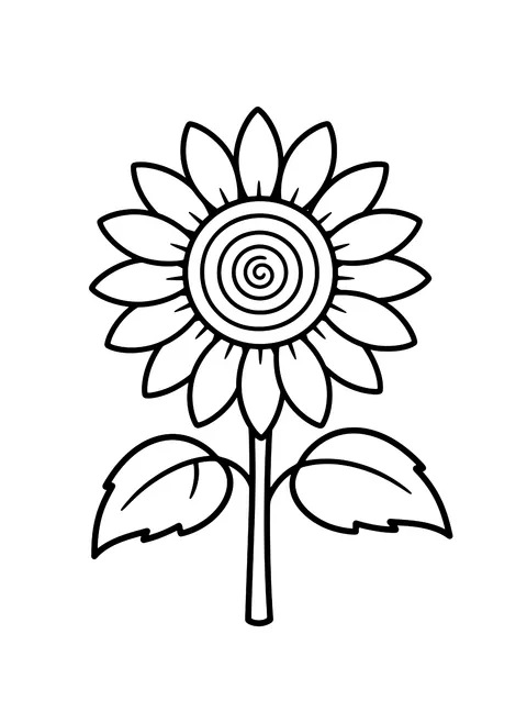 Flowers coloring pages