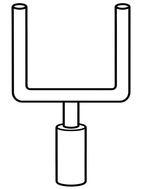 Easy Goalposts coloring page
