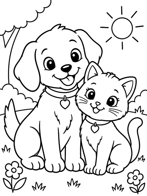 To my friend card coloring page