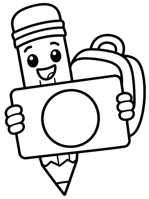 Easy Last day of school sign with a blank grade coloring page