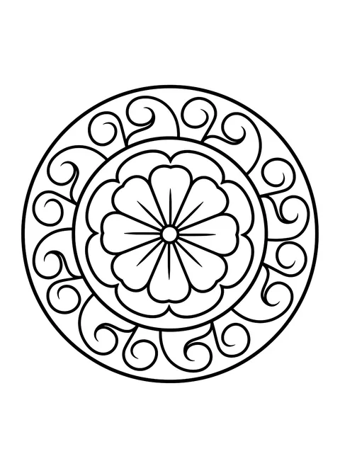 Mandala coloring pages
