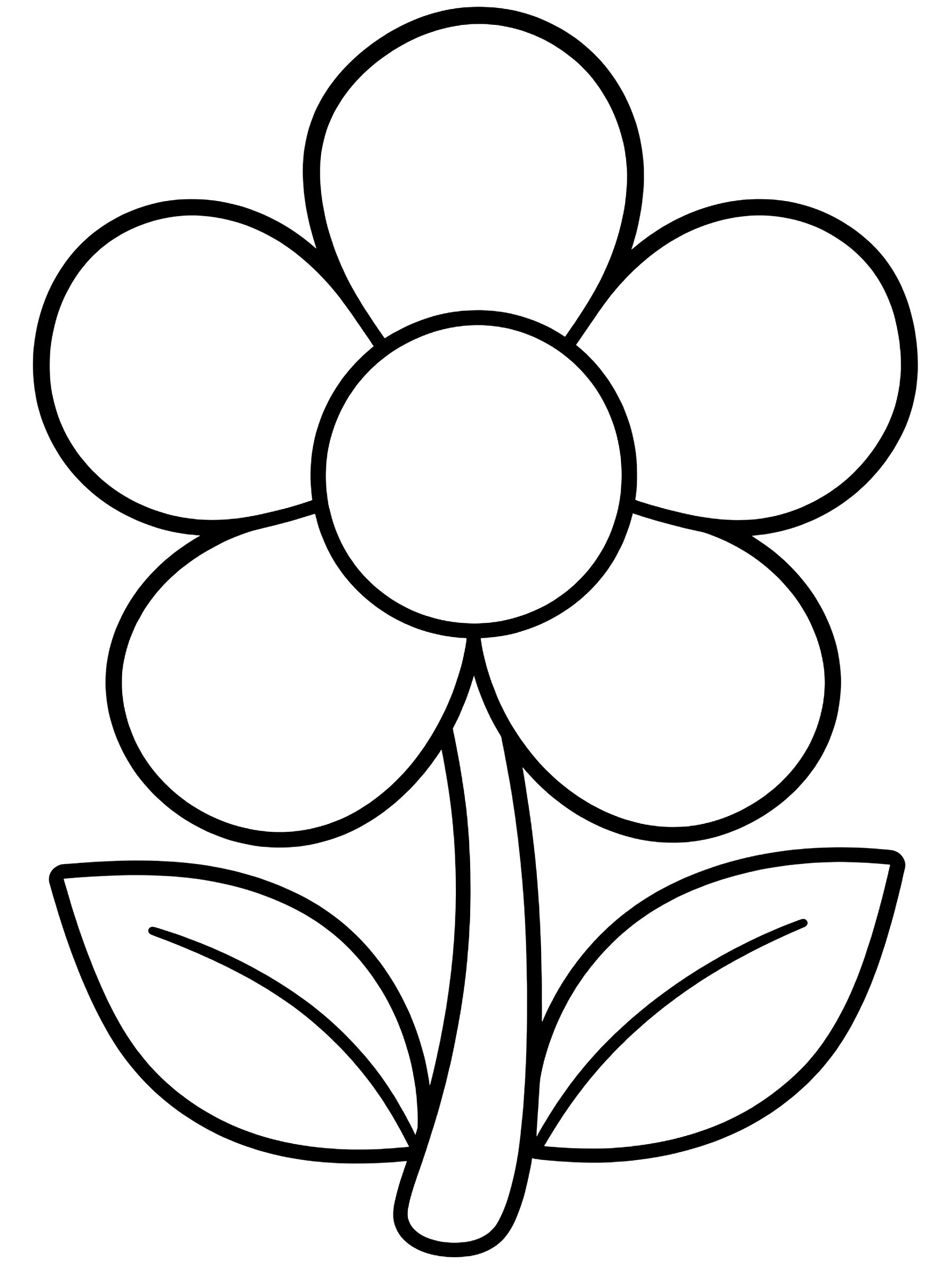 Easy Addition within 5 flower coloring page