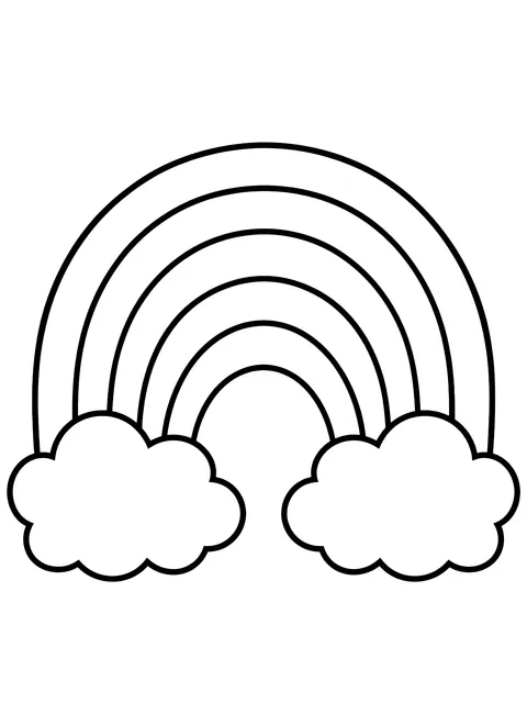 Easy Addition within 10 rainbow coloring page