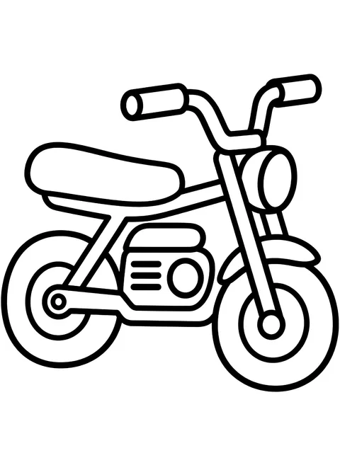 Easy Minibike coloring page