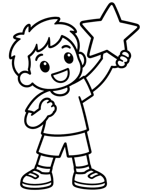 Easy This year I want to goal page coloring page