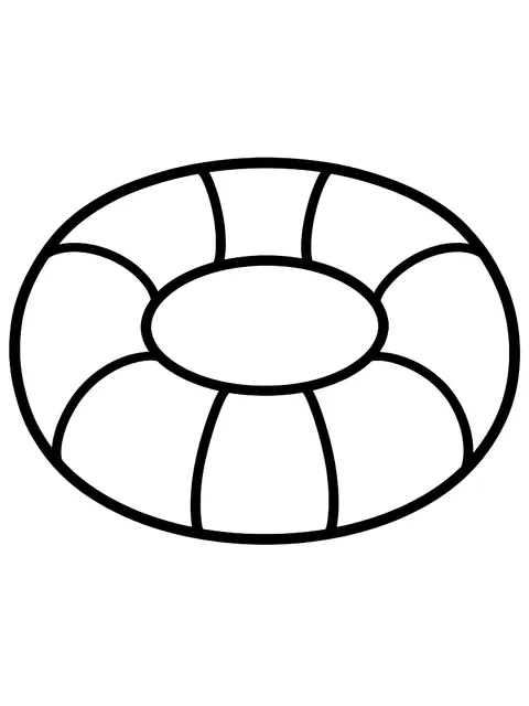 Easy Ring float coloring page