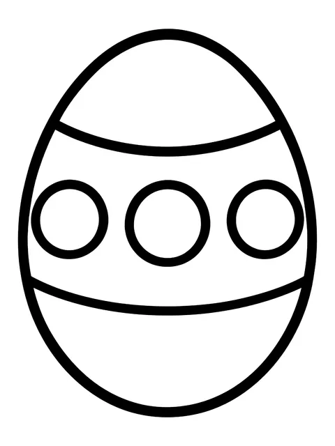 Easy Oval coloring page