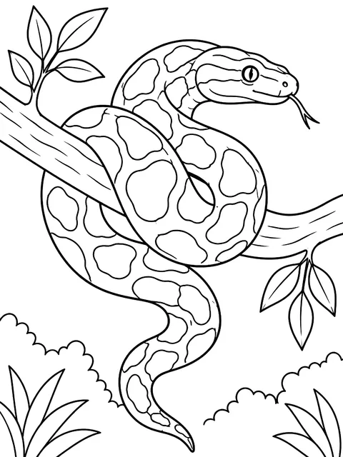 Python wrapped around a branch coloring page