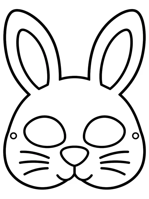 Easy Mask template to decorate coloring page