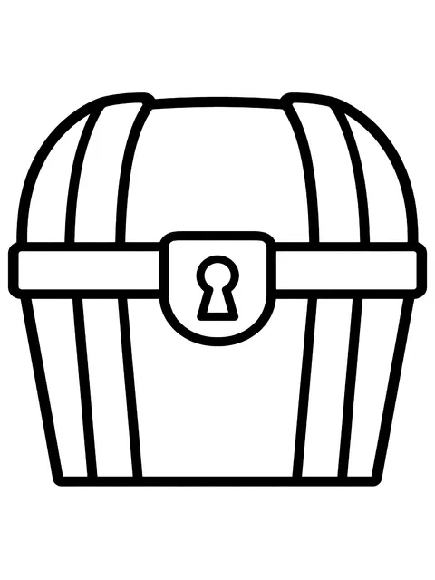 Easy Blank chest emblem to design coloring page