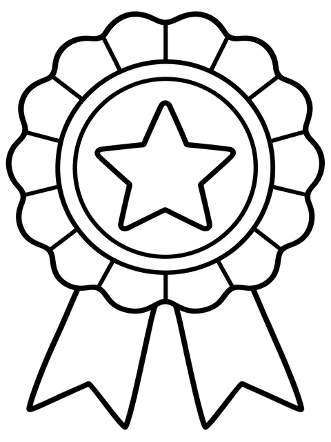 Easy Best teacher ever ribbon coloring page