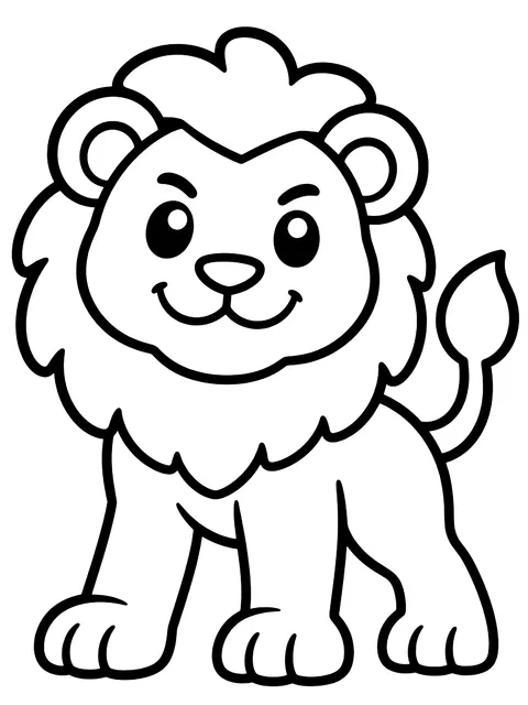 Easy Brave in bubble letters coloring page