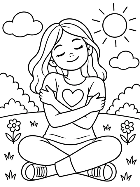 I am enough affirmation coloring page